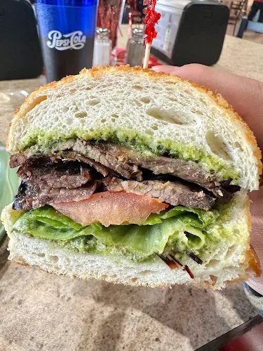Sammy&rsquo;s grilled garlic tri-tip, the flagship of the tasting counter